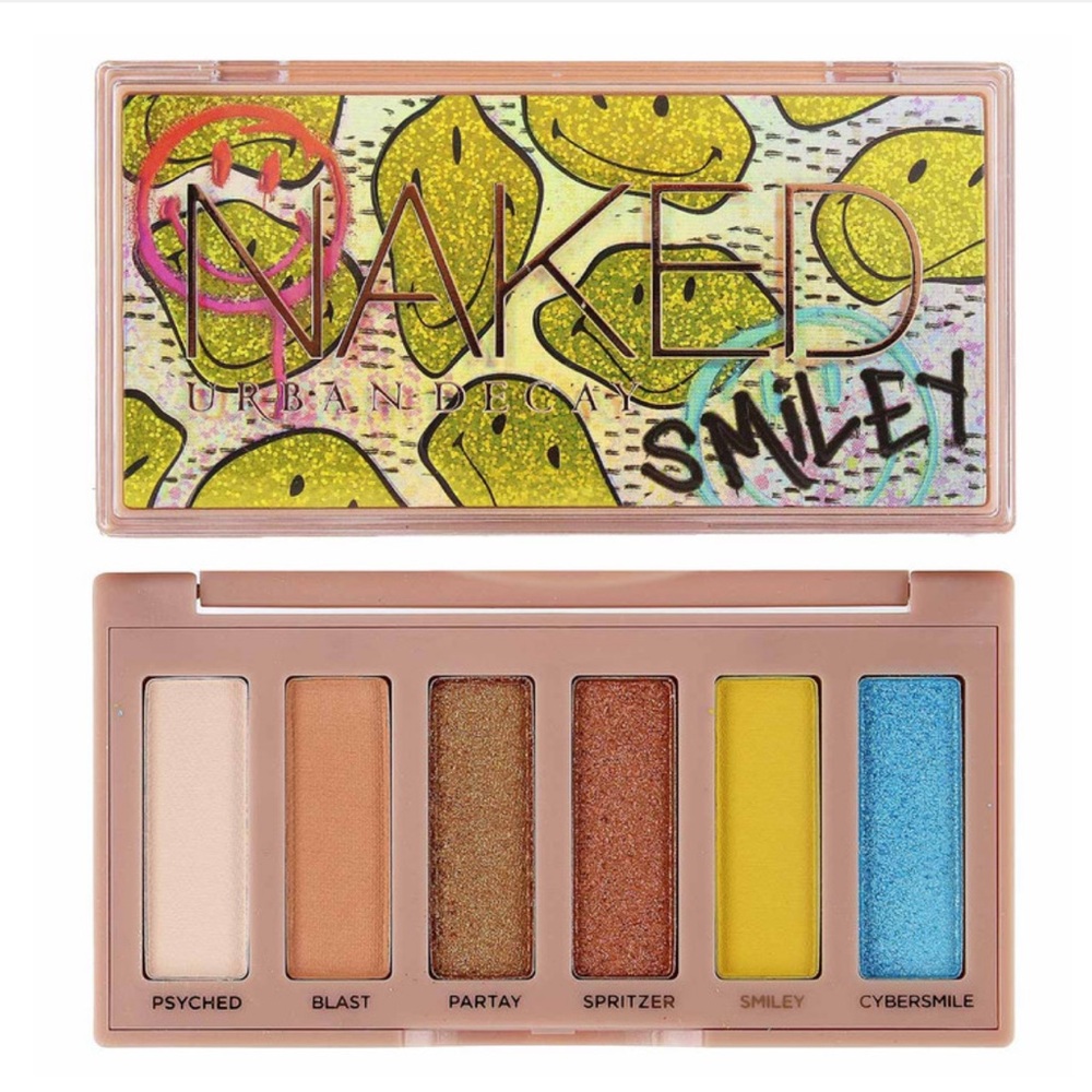 Urban Decay Smiley x Naked Mucho Happy mini eye shadow palette
